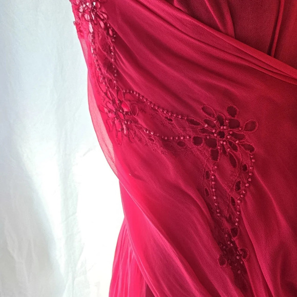 Beautiful Karina Grimaldi Silk Peplum Blouse EUC 😍 - Picture 6 of 13